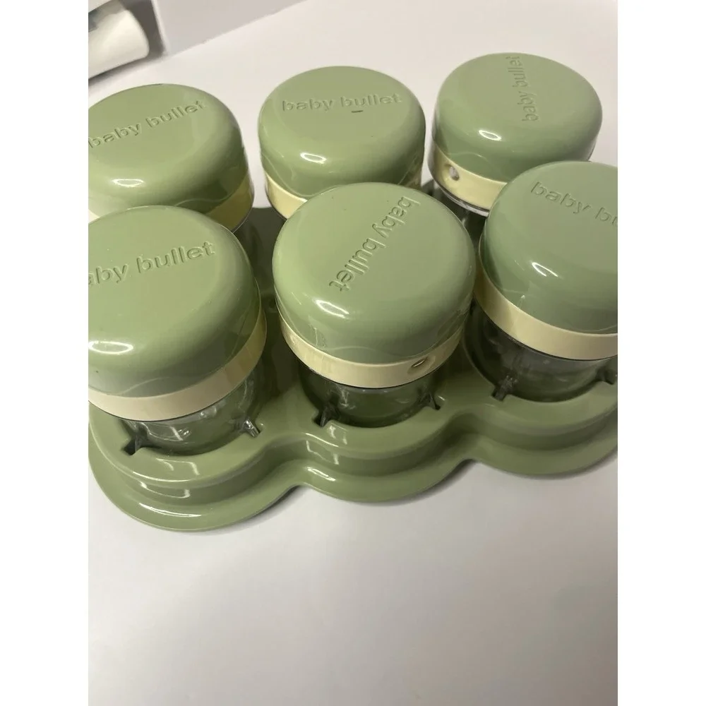Nutribullet Baby 6 Green Storage Container Set &‎ Stack Tray Replacement Part